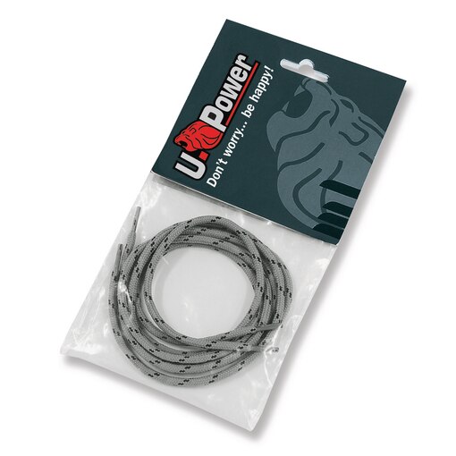 Shoelaces black/grey 120cm